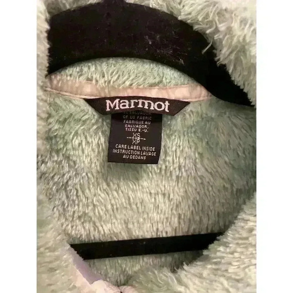 Marmot Women's Polartech Green Fleece Zip-Up Jacket, size XS - Picture 7 of 9